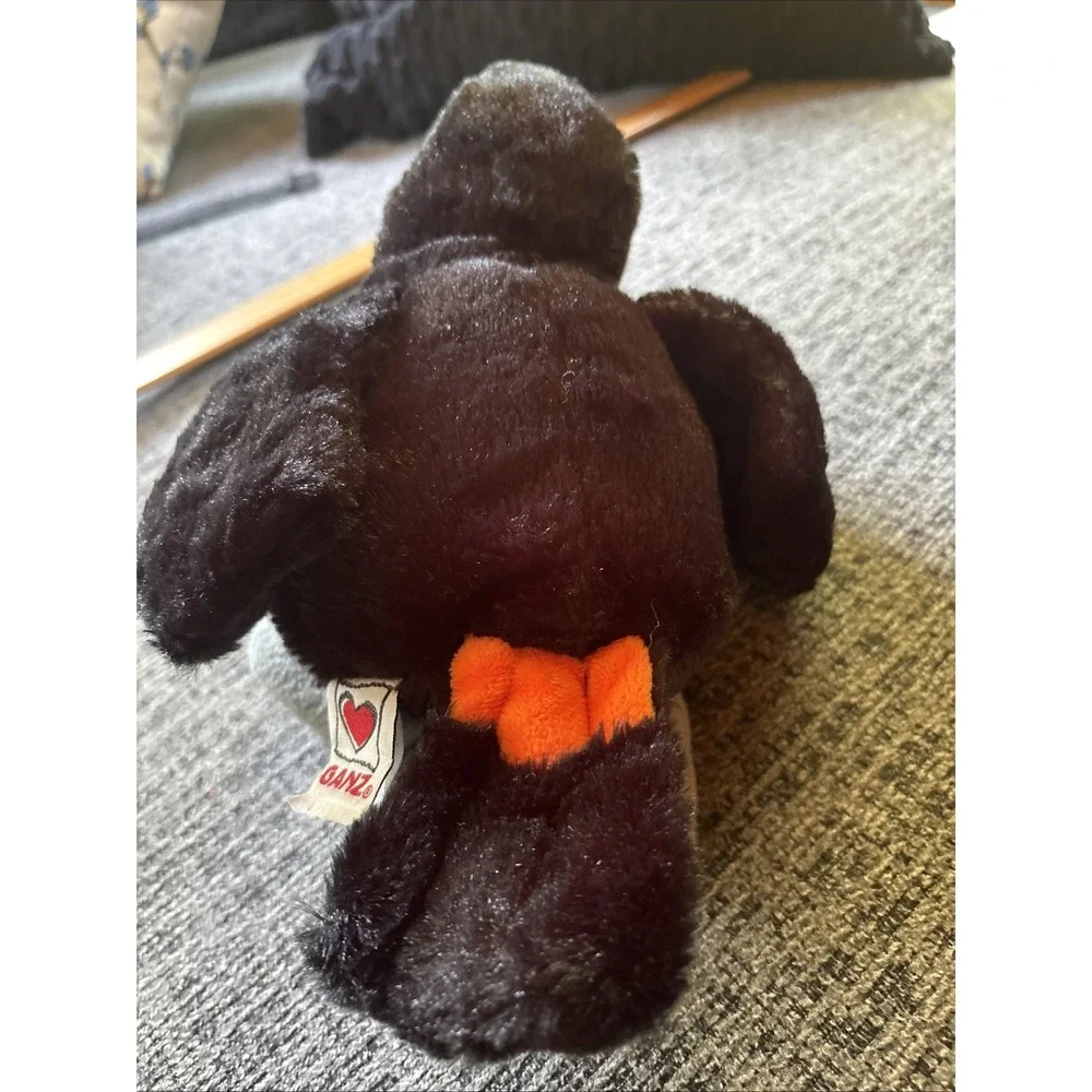 Ganz Webkinz Toucan Plush Stuffed Animal Tropical‎ Bird Black Orange 8.5 Inch